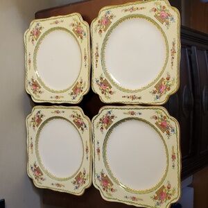 Crown Ducal Ware England Salad Dessert Plates Set of 4